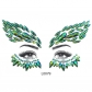 European and American fashion facejewels face stickers diamond rhinestone face stickers chest stickers set cyan series green face stickers diamond