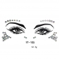 New face diamond stickers acrylic diamond stickers face stickers diamond art party decoration face stickers