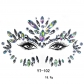 New face diamond stickers acrylic diamond stickers face stickers diamond art party decoration face stickers