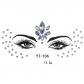 New face diamond stickers acrylic diamond stickers face stickers diamond art party decoration face stickers