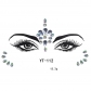 New face diamond stickers acrylic diamond stickers face stickers diamond art party decoration face stickers