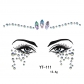 New face diamond stickers acrylic diamond stickers face stickers diamond art party decoration face stickers