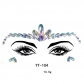 New face diamond stickers acrylic diamond stickers face stickers diamond art party decoration face stickers