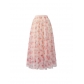 Printed elastic mesh skirt, casual A-line skirt, half-length fairy skirt for girls