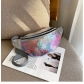 Sequin waist bag women's new mobile phone messenger bag spring and summer ladies fashion PU laser waist bag Korean chest bag trend