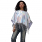 New style tassel cape loose European and American women's shawl performance costume