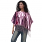 New style tassel cape loose European and American women's shawl performance costume