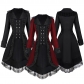 2025 New Plus Size Women's Steampunk Tuxedo Gothic Victorian Ladies Coat