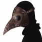 Halloween steampunk plague bird beak masquerade party mask black hood female