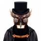 Halloween steampunk plague bird beak masquerade party mask black hood female