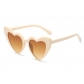 Love heart sunglasses sun protection peach heart glasses glitter crystal sunglasses SUNGLASSES