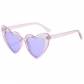 Love heart sunglasses sun protection peach heart glasses glitter crystal sunglasses SUNGLASSES