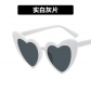 Love heart sunglasses sun protection peach heart glasses glitter crystal sunglasses SUNGLASSES