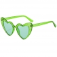 Love heart sunglasses sun protection peach heart glasses glitter crystal sunglasses SUNGLASSES