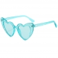 Love heart sunglasses sun protection peach heart glasses glitter crystal sunglasses SUNGLASSES