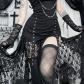 Gothic dark wasteland style irregular lace skirt 2025 new fashion all-match skirt for women