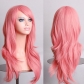 70CM long curly hair air curl high temperature silk multi-color curly hair COS anime wig now in stock