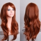 70CM long curly hair air curl high temperature silk multi-color curly hair COS anime wig now in stock