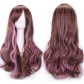 New European and American gradient color cosplay anime wig COS Harajuku style colorful female long curly hair headpiece lolita