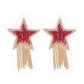 Five-pointed star chest stickers tassel bio-latex stickers rhinestones anti-exposure stickers