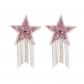 Five-pointed star chest stickers tassel bio-latex stickers rhinestones anti-exposure stickers