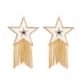 Five-pointed star chest stickers tassel bio-latex stickers rhinestones anti-exposure stickers