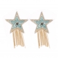 Five-pointed star chest stickers tassel bio-latex stickers rhinestones anti-exposure stickers