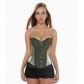 Corset hot sale with pink fashionable satin steel buckle body shaping garment