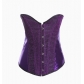 Corset hot sale with pink fashionable satin steel buckle body shaping garment