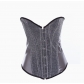 Corset hot sale with pink fashionable satin steel buckle body shaping garment