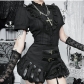 Dark Gothic Steampunk Pumpkin Pants 2025 New Individual Street Punk Shorts for Women