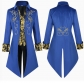 New European and American men's medieval retro clothing men's mid-length punk retro tuxedo men