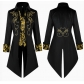 New European and American men's medieval retro clothing men's mid-length punk retro tuxedo men