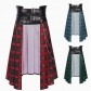 2025 New European and American Dark Rock Ashes Series Gothic Skirt Men