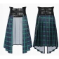 2025 New European and American Dark Rock Ashes Series Gothic Skirt Men