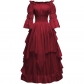 Women's Gothic Witch Dress Medieval Renaissance Costume Victorian Dress