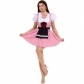 Germany 2025 Oktoberfest Costume Scottish COS Beer Costume Girl Plaid Dress Maid Costume