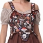 New double shoulder strap adjustable corset top for women French oil painting adjustable palace body shaper