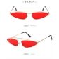 New European and American concave retro ultra-small frame triangle glasses sunglasses Internet celebrity same cat-eye sunglasses