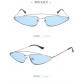 New European and American concave retro ultra-small frame triangle glasses sunglasses Internet celebrity same cat-eye sunglasses