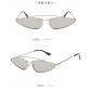 New European and American concave retro ultra-small frame triangle glasses sunglasses Internet celebrity same cat-eye sunglasses