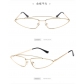 New European and American concave retro ultra-small frame triangle glasses sunglasses Internet celebrity same cat-eye sunglasses