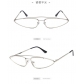 New European and American concave retro ultra-small frame triangle glasses sunglasses Internet celebrity same cat-eye sunglasses