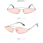 New European and American concave retro ultra-small frame triangle glasses sunglasses Internet celebrity same cat-eye sunglasses