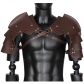 Hot sale combat knight armor shoulder armor shrug hood cape belt PU leather chest strap shoulder